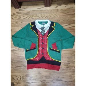 Ugly Christmas Sweater Suit and Tie